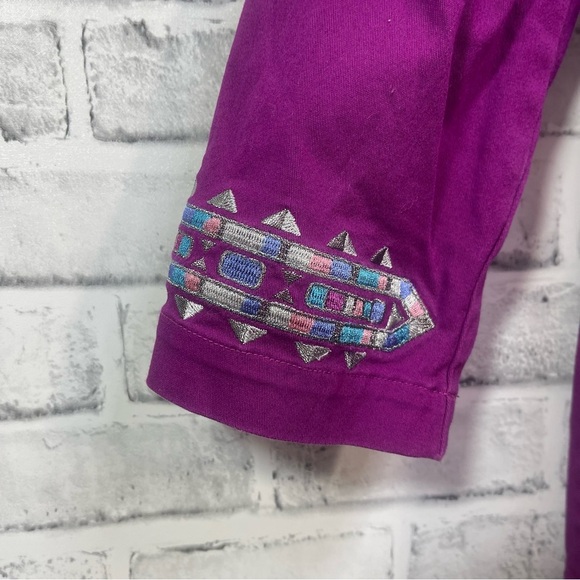 Bob Mackie Wearable Art Santa Fe Dreams Lightweight Jacket Medium - Picture 3 of 10